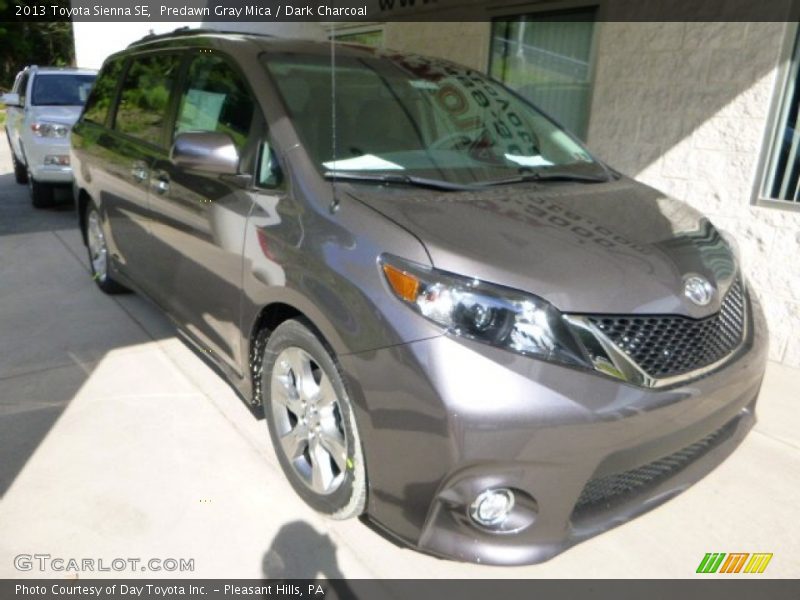 Predawn Gray Mica / Dark Charcoal 2013 Toyota Sienna SE