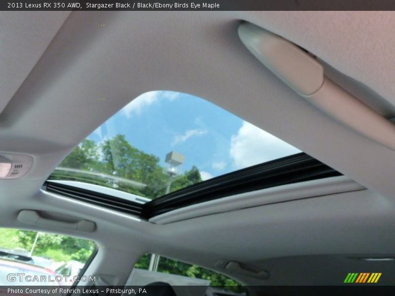 Stargazer Black / Black/Ebony Birds Eye Maple 2013 Lexus RX 350 AWD