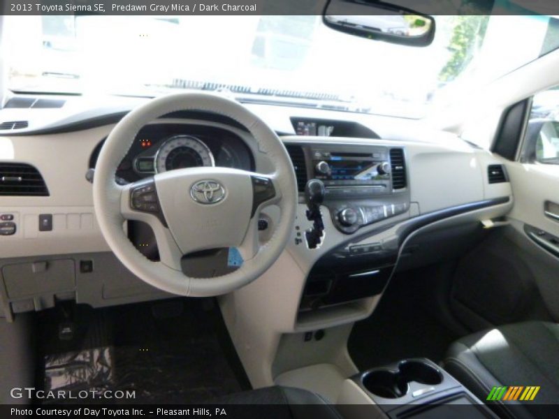 Predawn Gray Mica / Dark Charcoal 2013 Toyota Sienna SE