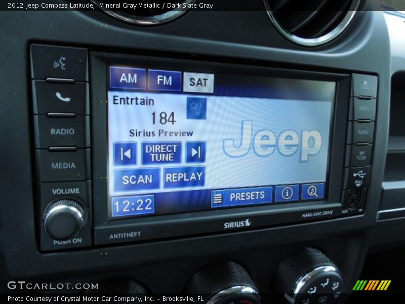 Mineral Gray Metallic / Dark Slate Gray 2012 Jeep Compass Latitude