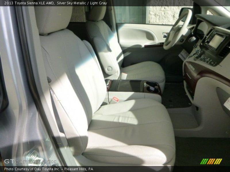 Silver Sky Metallic / Light Gray 2013 Toyota Sienna XLE AWD
