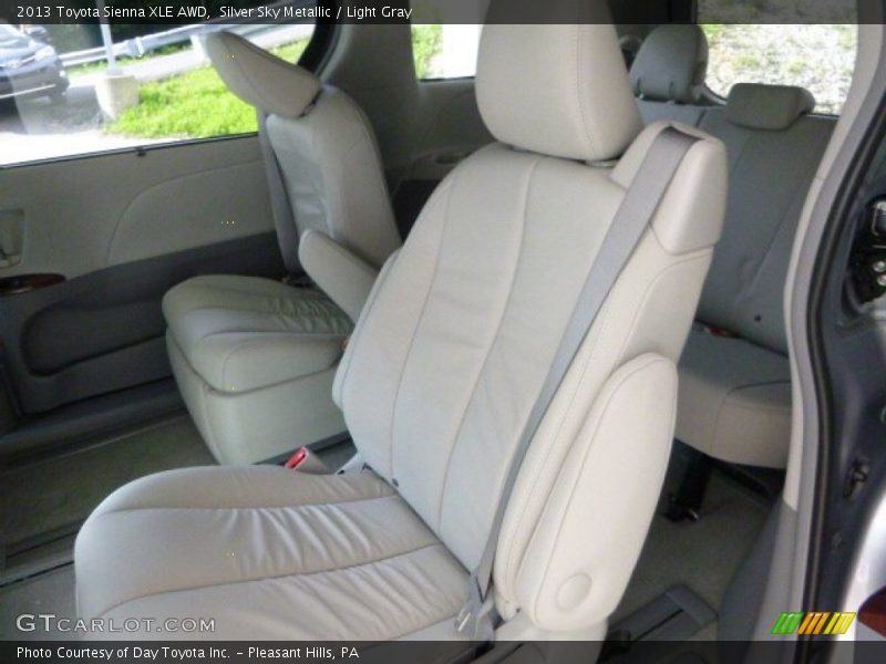 Silver Sky Metallic / Light Gray 2013 Toyota Sienna XLE AWD