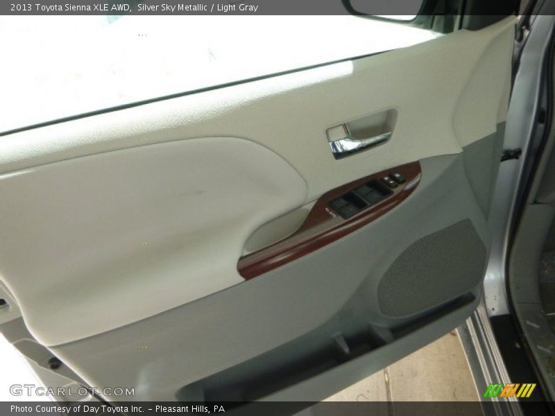 Silver Sky Metallic / Light Gray 2013 Toyota Sienna XLE AWD