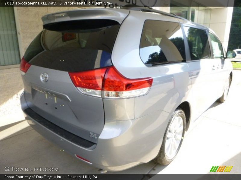 Silver Sky Metallic / Light Gray 2013 Toyota Sienna XLE AWD