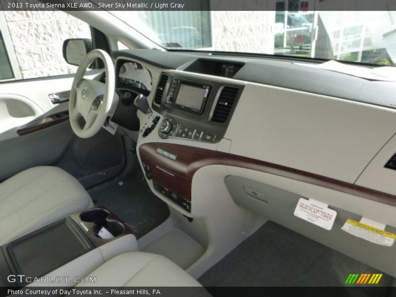 Silver Sky Metallic / Light Gray 2013 Toyota Sienna XLE AWD
