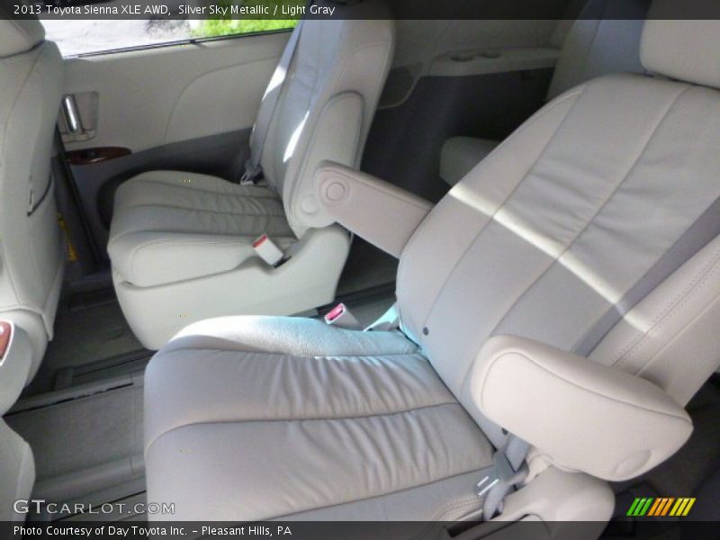 Silver Sky Metallic / Light Gray 2013 Toyota Sienna XLE AWD