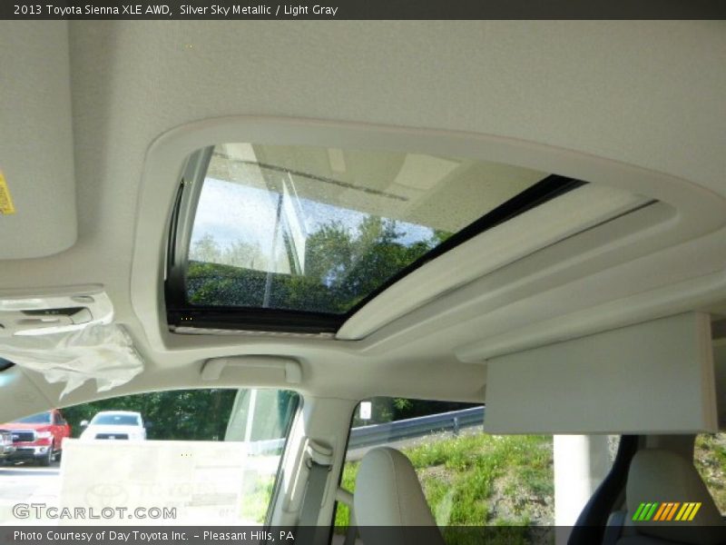 Silver Sky Metallic / Light Gray 2013 Toyota Sienna XLE AWD