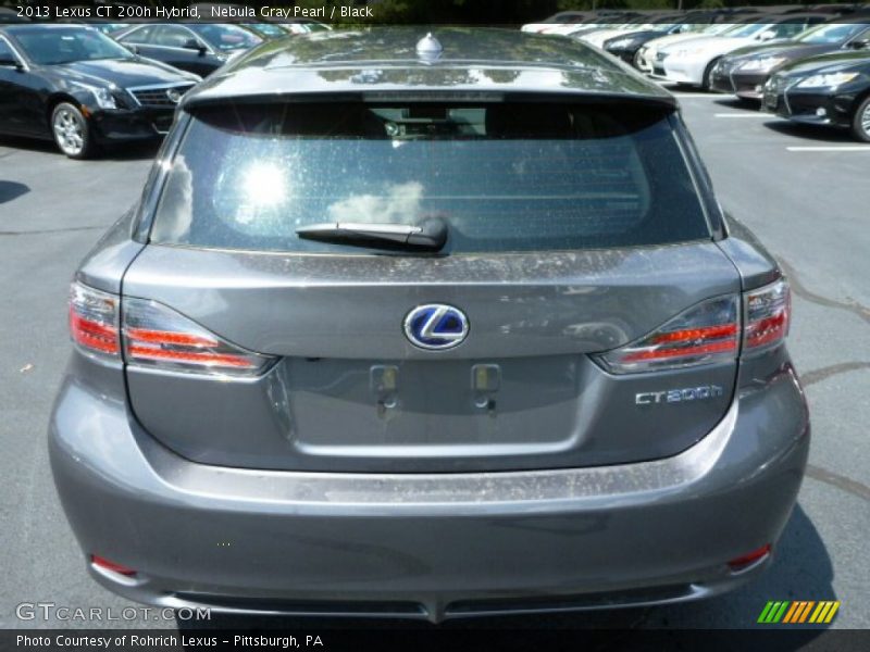 Nebula Gray Pearl / Black 2013 Lexus CT 200h Hybrid