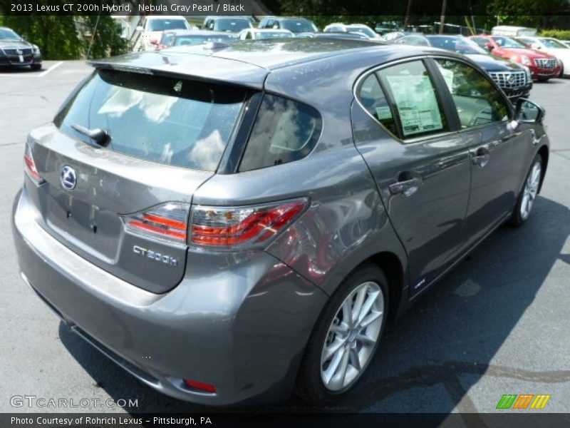 Nebula Gray Pearl / Black 2013 Lexus CT 200h Hybrid