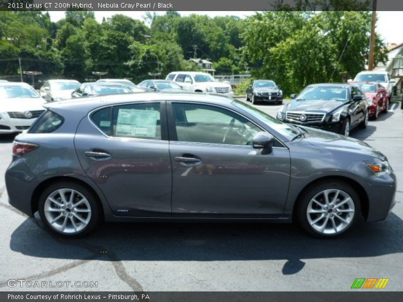 Nebula Gray Pearl / Black 2013 Lexus CT 200h Hybrid