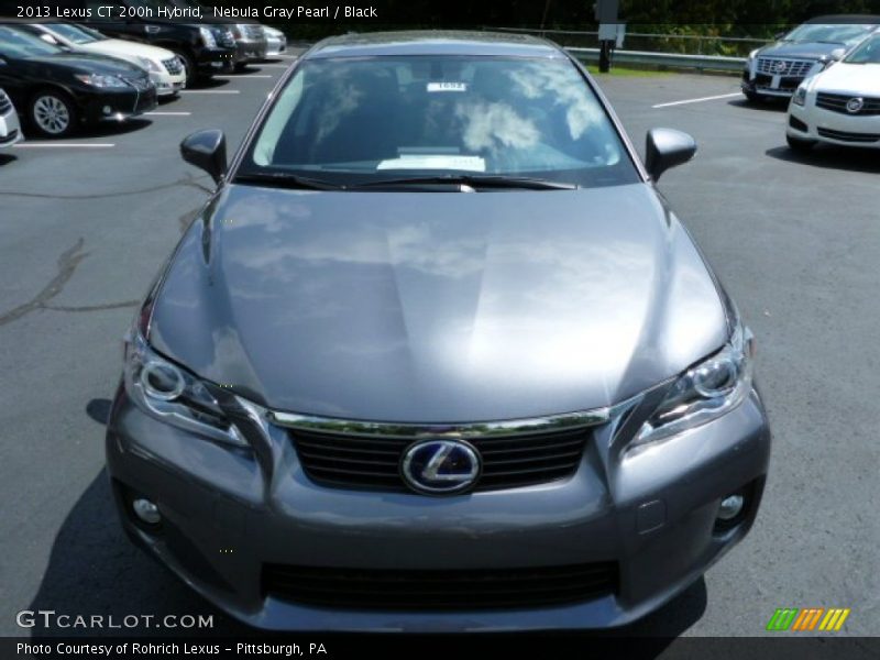 Nebula Gray Pearl / Black 2013 Lexus CT 200h Hybrid