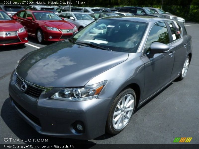 Nebula Gray Pearl / Black 2013 Lexus CT 200h Hybrid