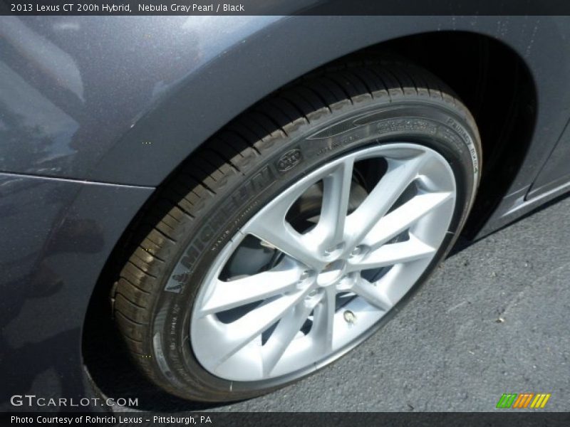 Nebula Gray Pearl / Black 2013 Lexus CT 200h Hybrid