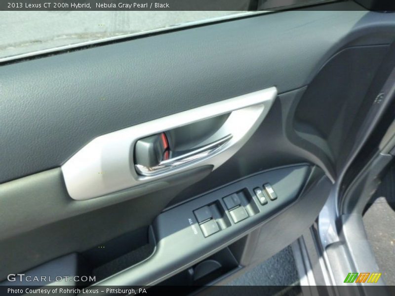 Nebula Gray Pearl / Black 2013 Lexus CT 200h Hybrid