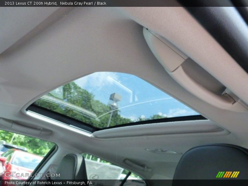 Nebula Gray Pearl / Black 2013 Lexus CT 200h Hybrid