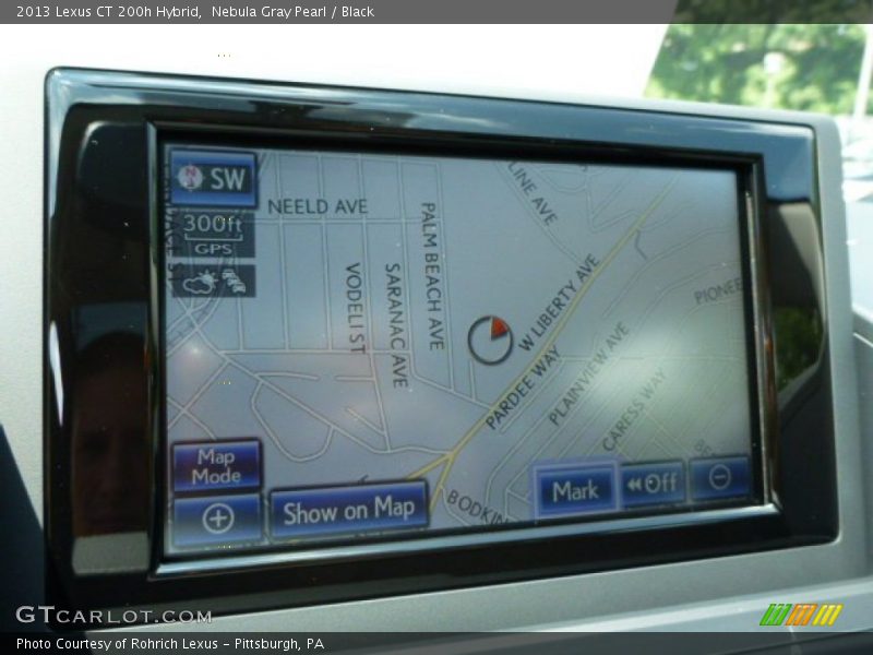 Nebula Gray Pearl / Black 2013 Lexus CT 200h Hybrid