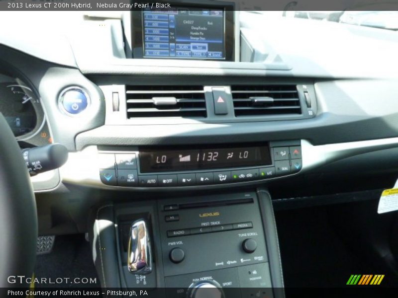 Nebula Gray Pearl / Black 2013 Lexus CT 200h Hybrid
