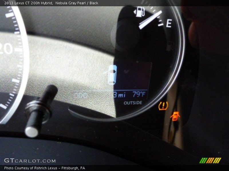 Nebula Gray Pearl / Black 2013 Lexus CT 200h Hybrid