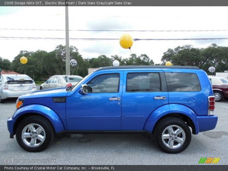 Electric Blue Pearl / Dark Slate Gray/Light Slate Gray 2008 Dodge Nitro SXT