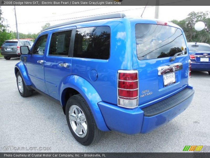 Electric Blue Pearl / Dark Slate Gray/Light Slate Gray 2008 Dodge Nitro SXT