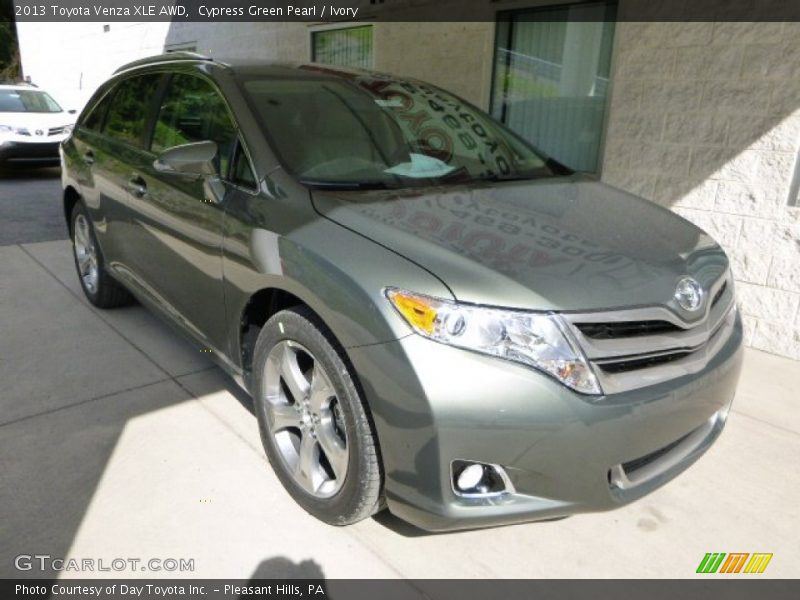 Cypress Green Pearl / Ivory 2013 Toyota Venza XLE AWD