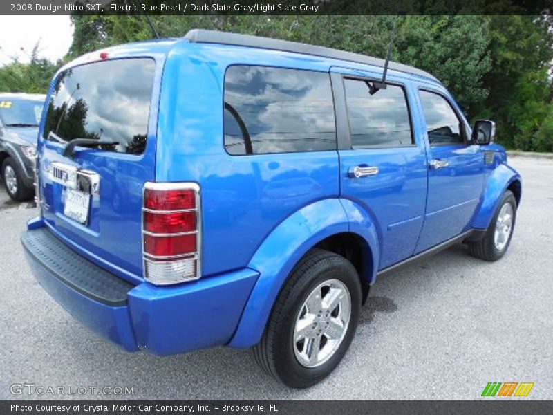 Electric Blue Pearl / Dark Slate Gray/Light Slate Gray 2008 Dodge Nitro SXT