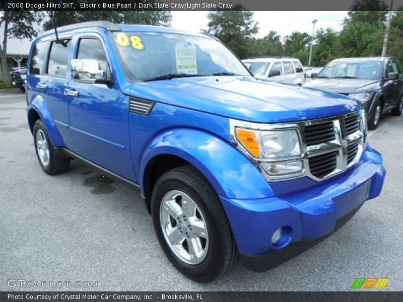 Electric Blue Pearl / Dark Slate Gray/Light Slate Gray 2008 Dodge Nitro SXT