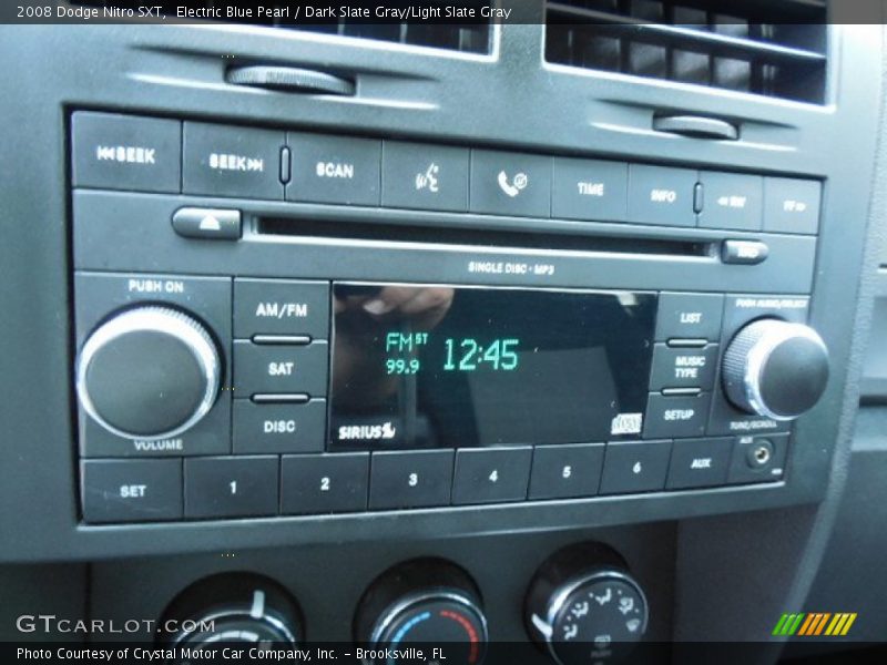 Electric Blue Pearl / Dark Slate Gray/Light Slate Gray 2008 Dodge Nitro SXT