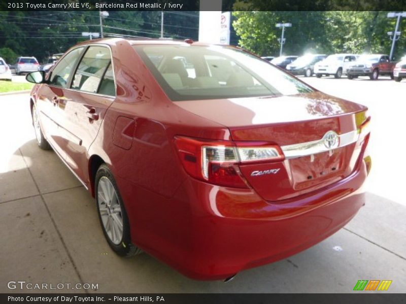 Barcelona Red Metallic / Ivory 2013 Toyota Camry XLE V6