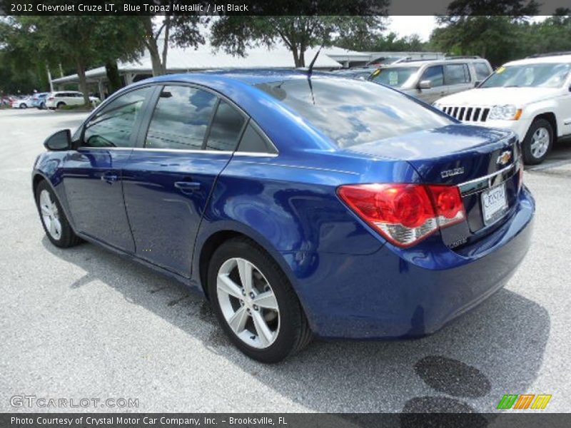 Blue Topaz Metallic / Jet Black 2012 Chevrolet Cruze LT