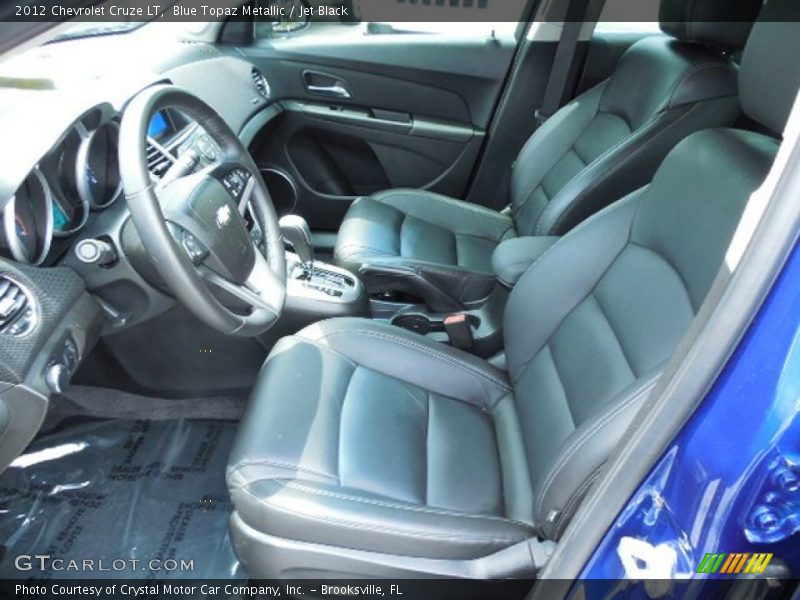Blue Topaz Metallic / Jet Black 2012 Chevrolet Cruze LT