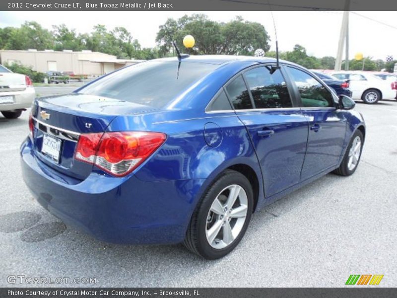 Blue Topaz Metallic / Jet Black 2012 Chevrolet Cruze LT