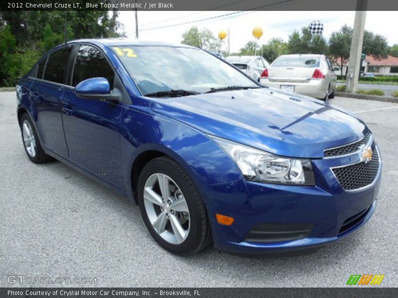 Blue Topaz Metallic / Jet Black 2012 Chevrolet Cruze LT