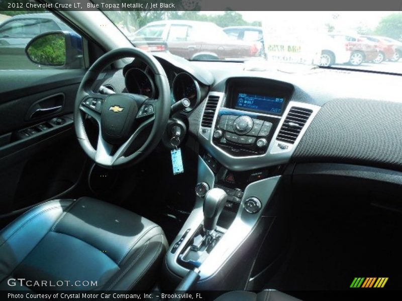 Blue Topaz Metallic / Jet Black 2012 Chevrolet Cruze LT