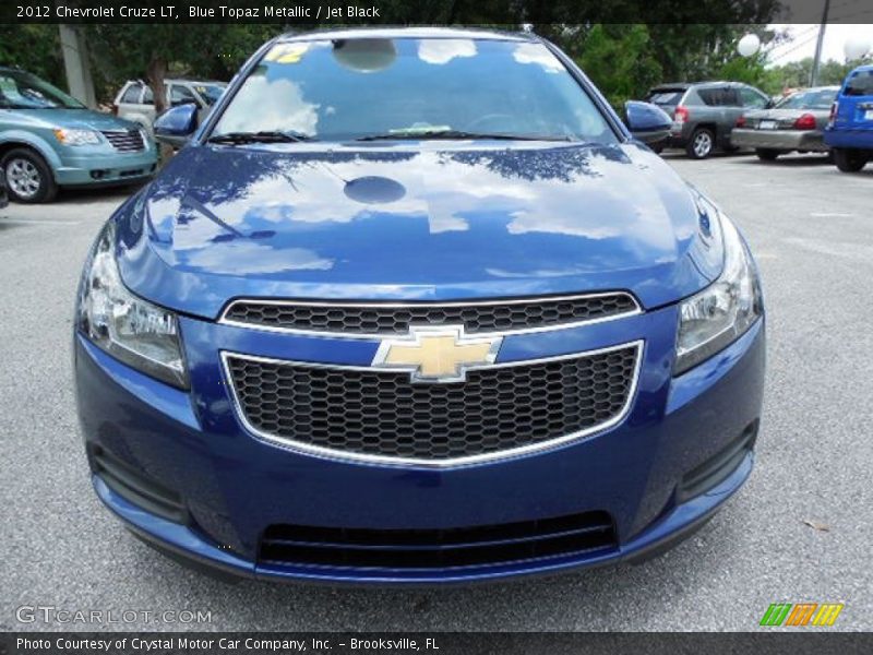 Blue Topaz Metallic / Jet Black 2012 Chevrolet Cruze LT