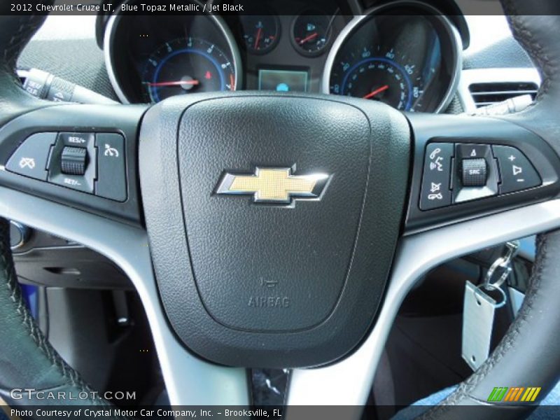 Blue Topaz Metallic / Jet Black 2012 Chevrolet Cruze LT