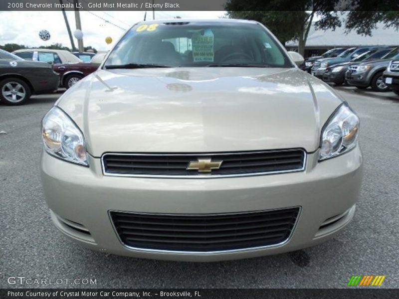 Gold Mist Metallic / Ebony Black 2008 Chevrolet Impala LS