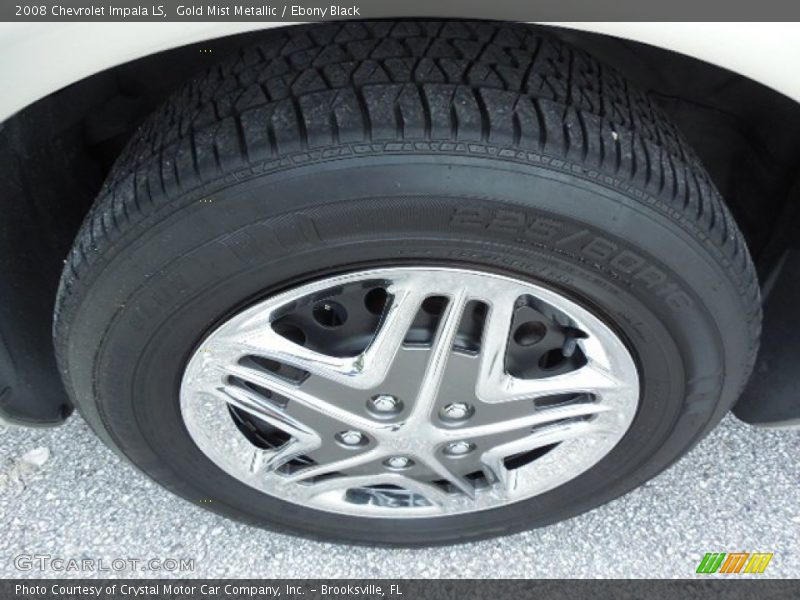 Gold Mist Metallic / Ebony Black 2008 Chevrolet Impala LS