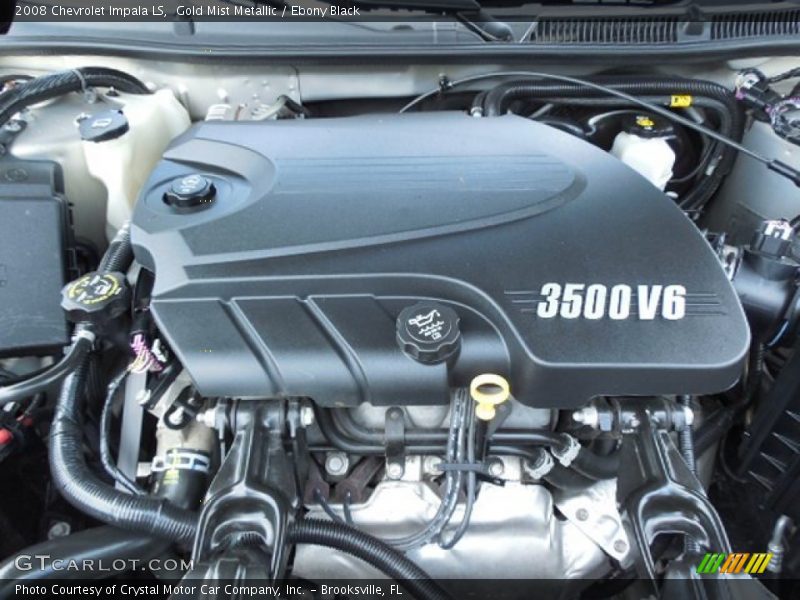 Gold Mist Metallic / Ebony Black 2008 Chevrolet Impala LS