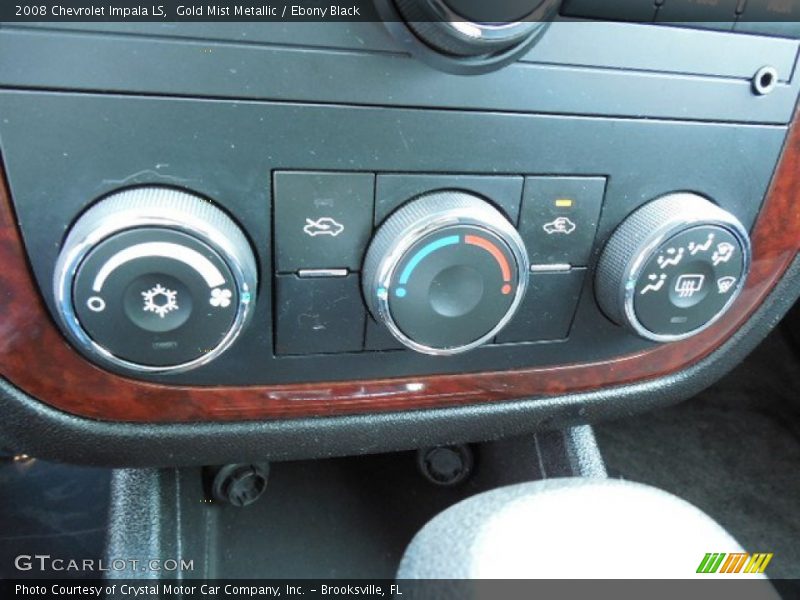 Gold Mist Metallic / Ebony Black 2008 Chevrolet Impala LS