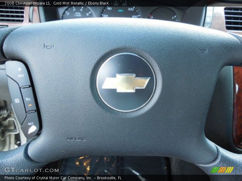 Gold Mist Metallic / Ebony Black 2008 Chevrolet Impala LS
