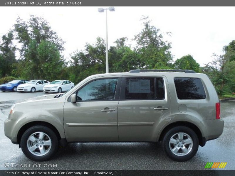 Mocha Metallic / Beige 2011 Honda Pilot EX