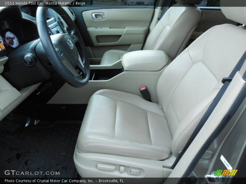 Mocha Metallic / Beige 2011 Honda Pilot EX