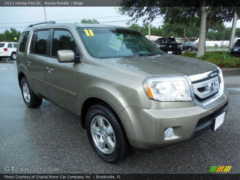 Mocha Metallic / Beige 2011 Honda Pilot EX