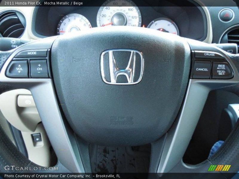 Mocha Metallic / Beige 2011 Honda Pilot EX
