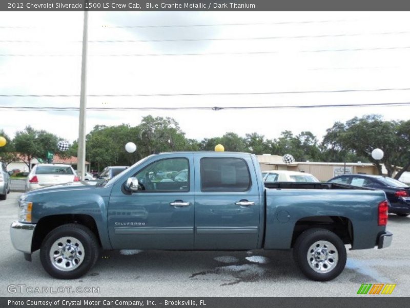 Blue Granite Metallic / Dark Titanium 2012 Chevrolet Silverado 1500 LS Crew Cab