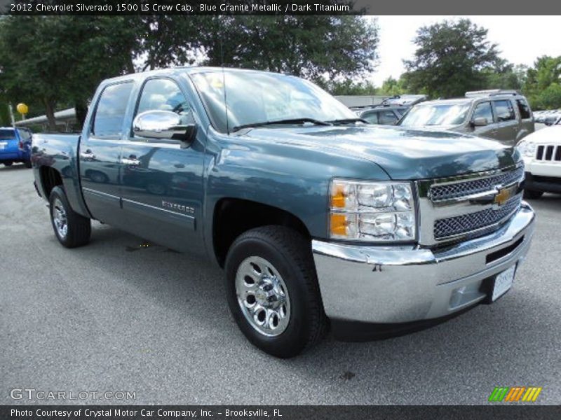 Blue Granite Metallic / Dark Titanium 2012 Chevrolet Silverado 1500 LS Crew Cab