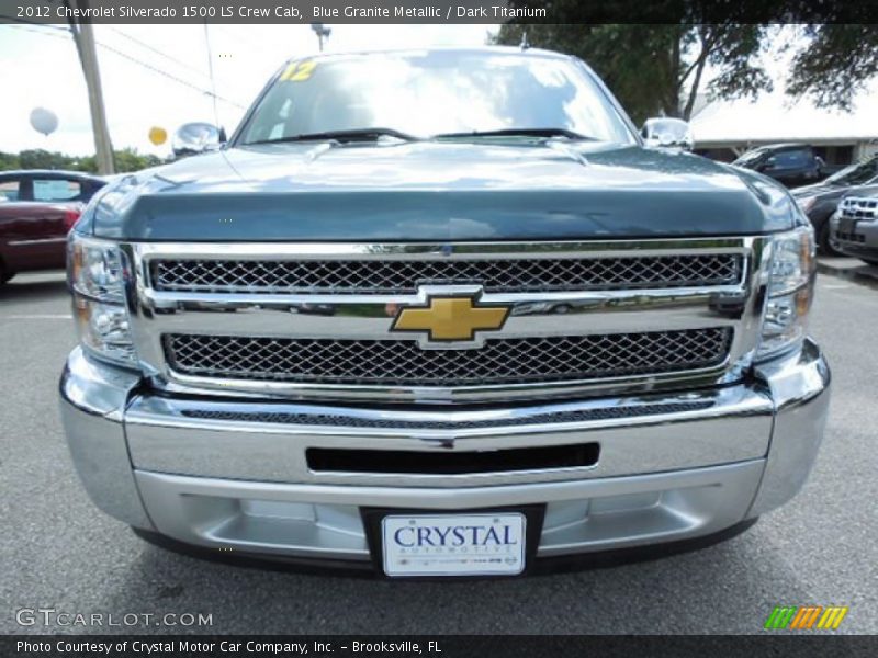 Blue Granite Metallic / Dark Titanium 2012 Chevrolet Silverado 1500 LS Crew Cab