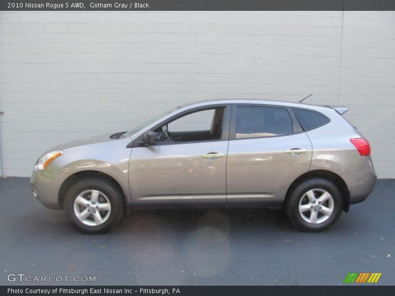 Gotham Gray / Black 2010 Nissan Rogue S AWD