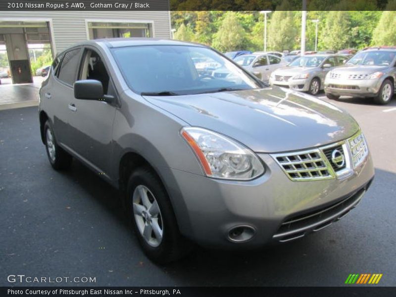Gotham Gray / Black 2010 Nissan Rogue S AWD